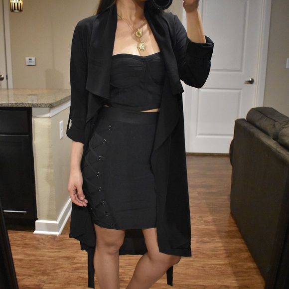 🌟RESTOCKED🌟 Perfect Night Black Duster - Picture 2 of 6